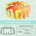 thumbnail image 2 of Autumn Maple Leaves 60 inch Round Tablecloth,Sunlight Circle Table Cover Stain Resistance Water Repellent Wrinkle-Free Table Cloth for Home Kitchen Dining Party Patio Indoor Outdoor, 2 of 6
