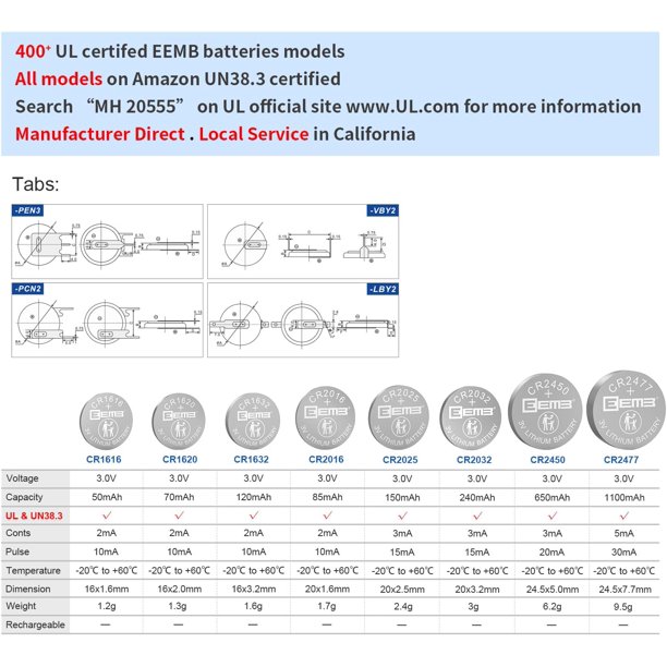 Batterie CR2025 Litio 3V - Confezione Da 10 Pezzi | Per Chiavi Auto, Orologi, Calcolatrici - Foto 3