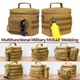 thumbnail image 2 of ZHAOCHENG Fiambrera para hombres y mujeres – Bolsa táctica, doble grosor para aislamiento, lonchera táctica a prueba de fugas con bolsa extraíble para botella MOLLE para trabajo de adultos, 10.63" x 7, 2 of 5