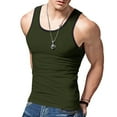 thumbnail image 6 of Afdoent Mens Casual Tank Tops Men's Wear Slim Casual Sports Summer Matching Color Undershirt Vest Classic, 6 of 8