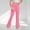 Pink, variant on Mwjwdo Girl's Leggings Cross High Waisted Flare Pants Yoga Bootcut Pants Solid Color Full Length Bell Bottoms Army Green 7 Years