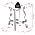 thumbnail image 5 of Saddle Seat Counter Stool, 29 Black, Backless Bar Stool for Kitchen Dining Home Dorm, 5 of 8