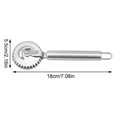thumbnail image 3 of Stainless Steel Patterned Roller Embossing Knife, Texture Lace Dough Cutter With Serrated Edge, Kitchen Baking Tool For Making Lavioli Valentine Pancakes And Dough Pastries, Drum, 3 of 5