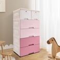 thumbnail image 5 of Plastic Drawers Dresser Storage Cabinet Dresser Organizer with Drawers, 5 of 13