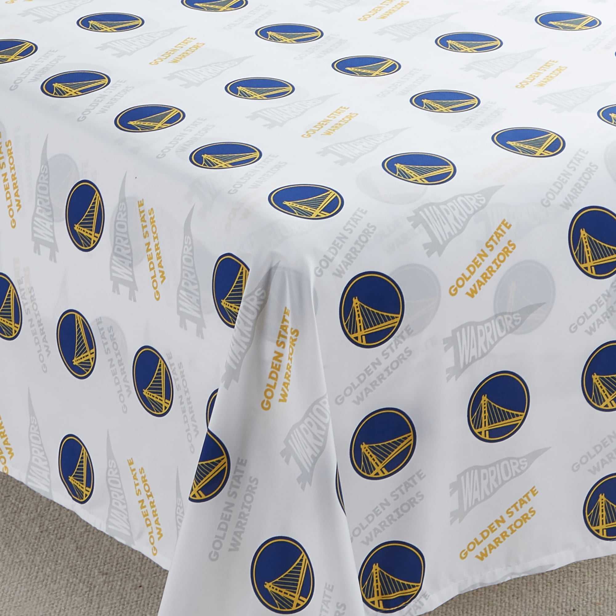 NBA Officially Licensed Golden State Warriors Microfiber Bed Sheet Set - Twin