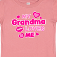 thumbnail image 4 of Inktastic My Grandma Loves Me with Hearts and Kiss Boys or Girls Baby T-Shirt, 4 of 5