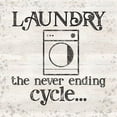 thumbnail image 3 of Reed, Tara 12x12 Black Modern Framed Museum Art Print Titled - Laundry Room Humor VI-Never Ending Cycle, 3 of 5