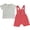 Red, variant on Joyful Apple 2-Piece Tee & Romper Set