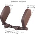 thumbnail image 5 of JSKRL Car Headrest Pillow, 360°Adjustable PU Leather Car Seat Head Neck Support Rest Cushion Both Kids Adults for Travel Sleeping, 5 of 10