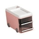 thumbnail image 2 of Organizadores de escritorio, porta brochas de maquillaje creativo, contenedor de almacenamiento de papelería Rosa, 2 of 9