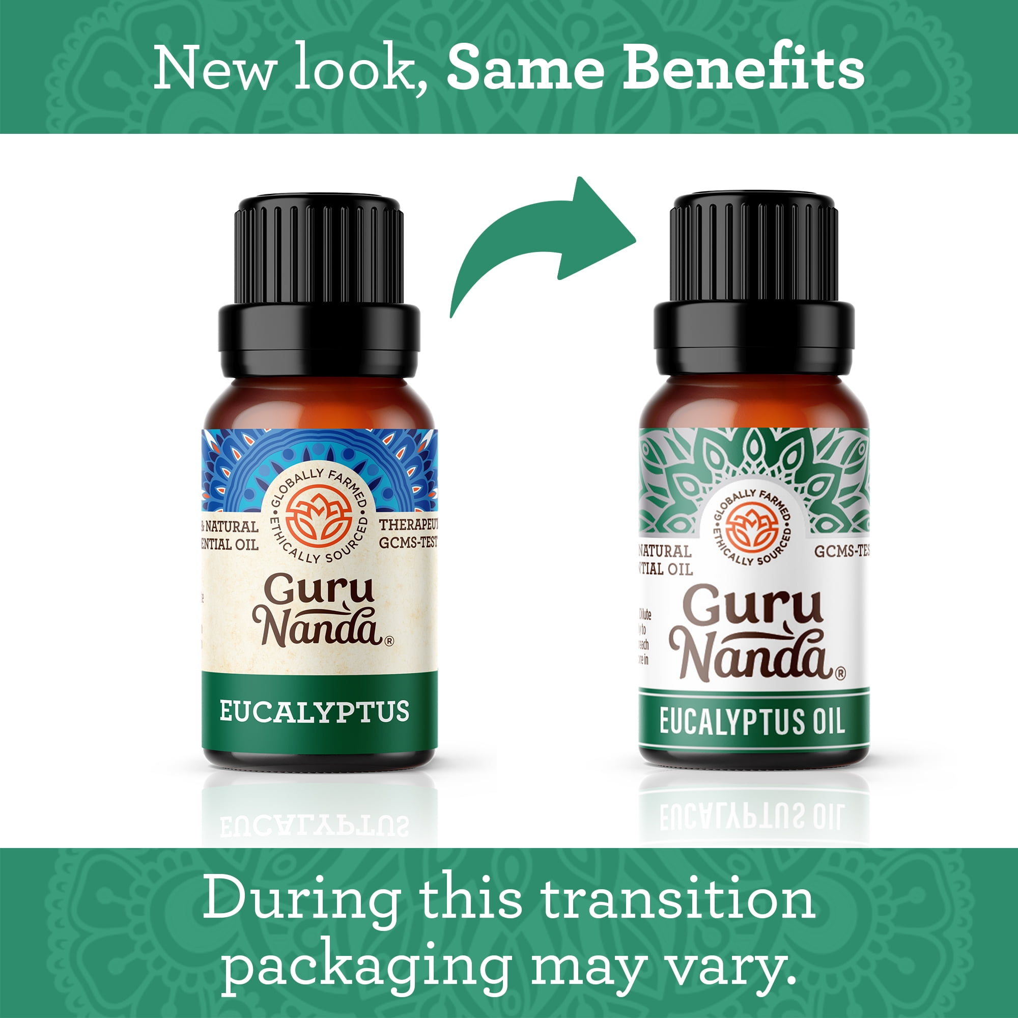 GuruNanda 100% Pure & Natural Eucalyptus Essential Oil for Aromatherapy & Diffuser - 15ml