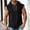 Black, variant on Men's Linen Sleeveless Hoodie Tank, 1/4 Zip Pullover with Drawstring for Casual Sports and Daily Wear Orange XL