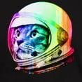 thumbnail image 3 of CafePress - Astronaut Space Cat (Digital Rainbow Dark T Shirt - Men's Classic Graphic Cotton T-Shirt, 3 of 4