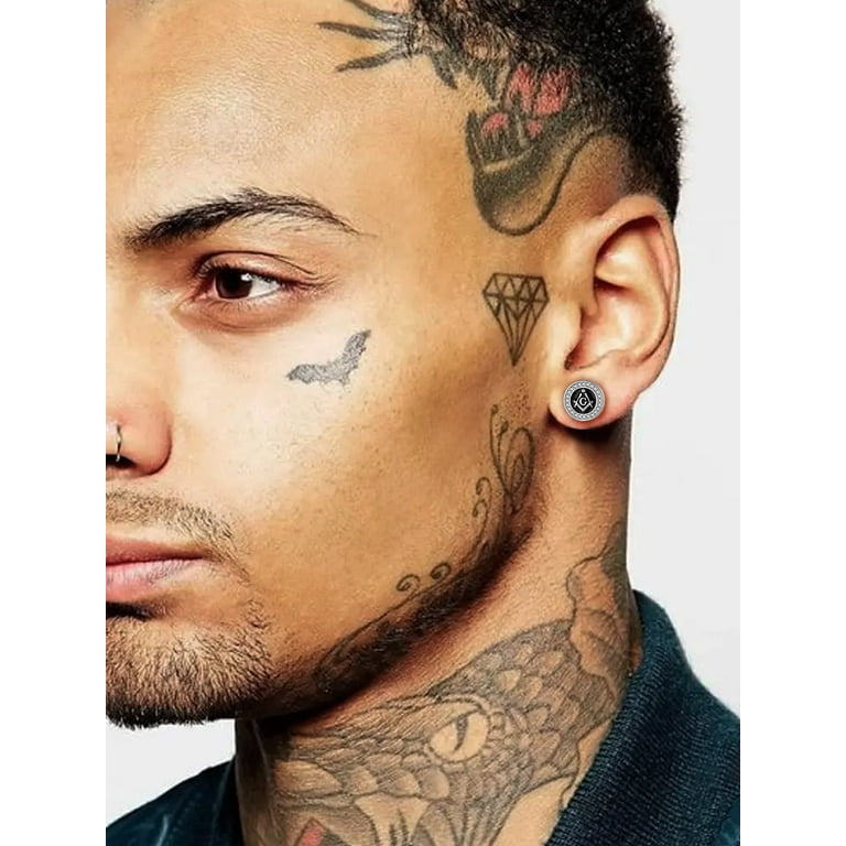 Masonic earrings for mens deals
