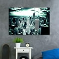 thumbnail image 2 of New York City Wall Art Black And White NYC Manhattan Skyline Picture Empire State Scene Wrapped Canvas Art For Bedroom Livingroom Decoration Print Ready to Hang, 2 of 6