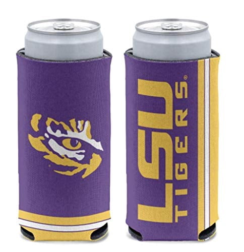 NCAA Louisiana State Prime 12oz Slim Can Cooler, Collapsible