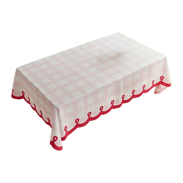 Rectangular Cotton Tablecloth Washable Wrinkle Resistant Dustproof for Restaurant Picnic Indoor Outdoor Dining
