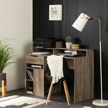 South Shore Holland Desk with Hutch and Storage, Multiple Finishes