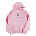 thumbnail image 1 of YDLCAFD T-Shirt Femme Automne Manches Longues Imprimé Manches Longues Col Rond Décontracté Chandails en Molleton Adolescent, 1 of 5