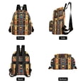 thumbnail image 4 of FORMRS Mini Backpack Purse for Women Travel Daypack Casual Shoulder Bag, Orange Geometric, 4 of 7