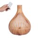 thumbnail image 3 of Humidificador de grano de madera de 400ml, lámpara LED colorida eléctrica hueca, difusor de aromaterapia con control remoto, enchufe británico, 3 of 5