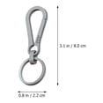thumbnail image 2 of CRILSTYLEO Assorted Color Titanium Alloy Key Chain with Fine Texture for Bag Hanging Adorn, 2 of 8