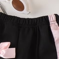 thumbnail image 6 of xaweyi Toddler Girls Casual Two Piece Outfit Butterfly Tie Sweatshirt Paired with Long Sleeve Trousers Size 2-3 Years, 6 of 8
