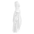 thumbnail image 6 of Halloween Off-Shoulder Corset Dress for Women, Long Bell-Sleeve Gown with Lace-Up Waist & High-Low Hem — Renaissance Costume White S, 6 of 8