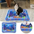 thumbnail image 2 of LYCAQL Water Sensory Playmat for Cats, Thickened Upgraded Cat Dog Toys Bored Pet Animals Cat Kicker Toys Self Play Mat, Interactive Toys Pet Water Sensory Mat Pad Pet Cooling Mat Indoor Outdoor, 2 of 9