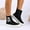Black, variant on Womens White Sock Boots - Chunky Sole Mesh Upper Slip-On, Breathable Trendy Casual Footwear for Daily Errands,Size 36
