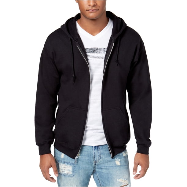 American Rag - Sudadera con capucha y cremallera para hombre, color negro, extragrande American Rag Sudadera
