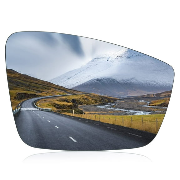 SPEEDWOW Passenger Right Side Mirror Glass Compatible with Volkswagen, 2012-2019 Beetle 2011-2018 Jetta 2012-2017 Passat with Full Size Adhesive Replaces 5c6857522 (Right)