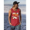 thumbnail image 2 of Pipeline Wave Surf-Inspired Tee - Tank Top Men's, 2 of 4