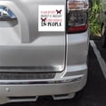 thumbnail image 2 of DistinctInk Custom Bumper Sticker - 4" x 4" Decorative Decal - White Background - Butterfly - Adversity Necessary Build Character, 2 of 2