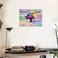 thumbnail image 6 of Inspirational Wall Art Office Motto Decor Quotes Colorful Tree Signs Pictures Wonderful Linen Painting Motivational Wall Decals for Home Office Room Decor Framed Canvas Prints 12x16 inches, 6 of 6