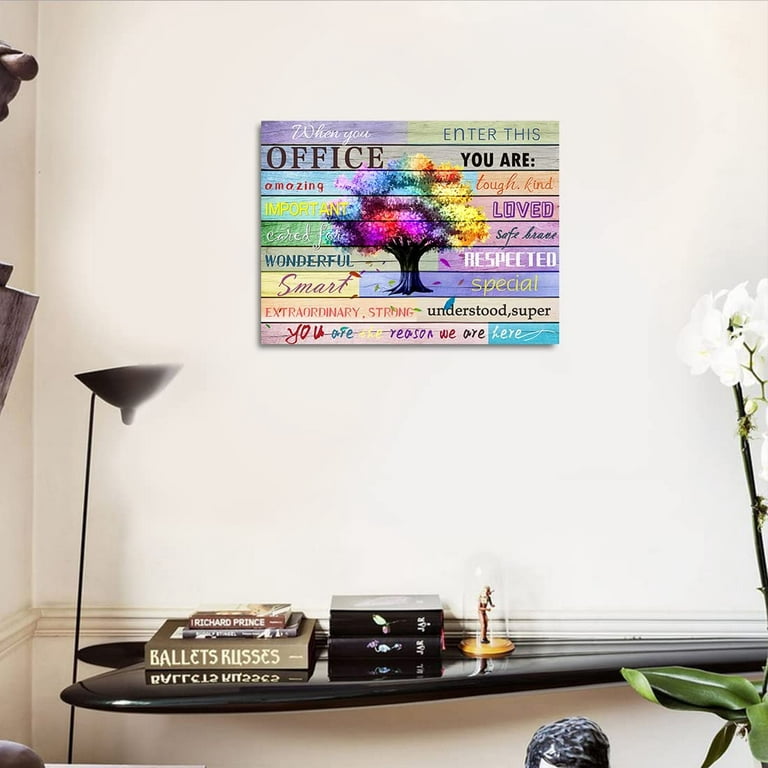 Farm Inspirational Art Cute Office Desk Accessories For Women Vtg Wood  Frame 6