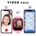 thumbnail image 5 of TOPCHANCES 4G Kids Smart Watch for Boys Girls, 1.4" Touch Screen Smartwatch with GPS Tracker, IP67 Waterproof Smart Phone Watch, Pink, 5 of 12