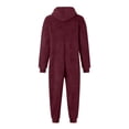 thumbnail image 5 of Generic Boys Fleece Hooded Onesie Kids Long Sleeve Zip Up Jumpsuit Sherpa Lined, 5 of 6