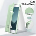 thumbnail image 5 of JETech Case for iPad Mini 5/4 (7.9-Inch 2019/2015 Model) with Pencil Holder, Clear Transparent Back Shell Slim Stand Shockproof Tablet Cover, Auto Wake/Sleep (Matcha Green), 5 of 7
