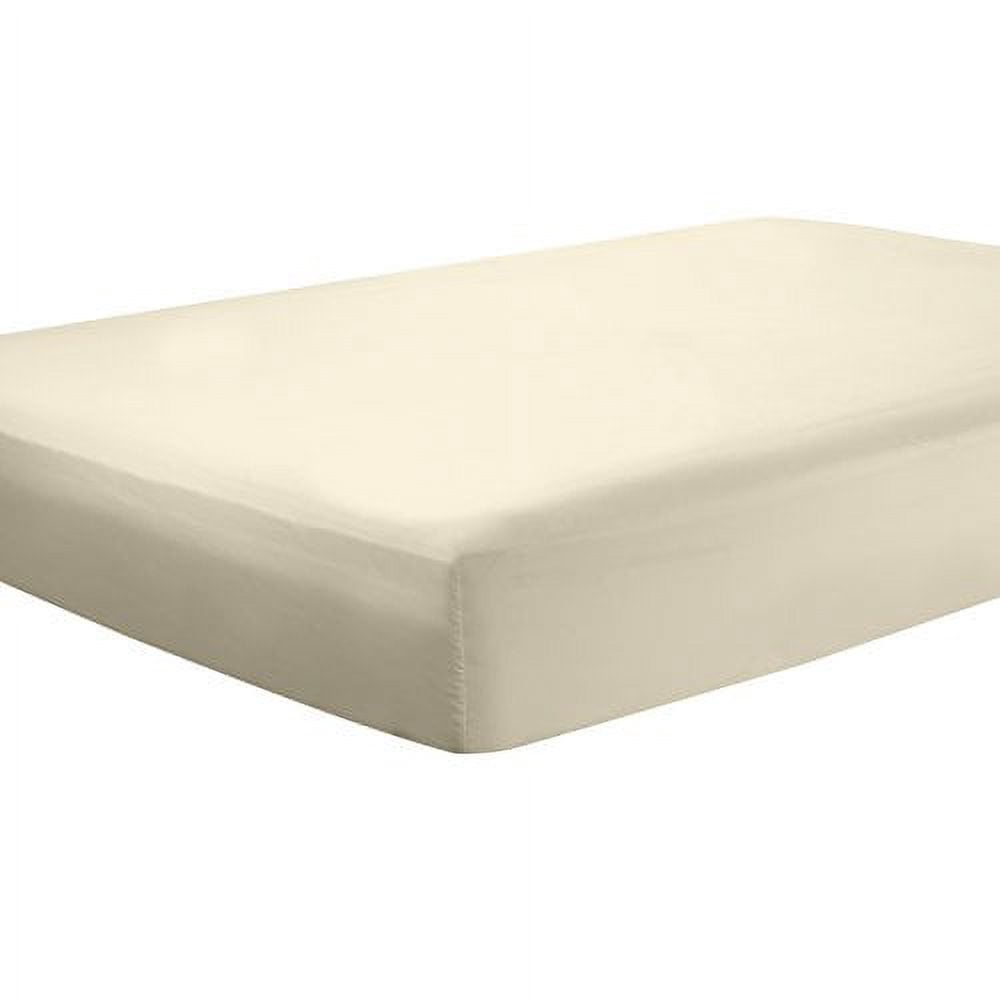 Clara Clark Premier 1800 Microfiber Collection 3-Line Bed Sheet Set, King Size, Beige