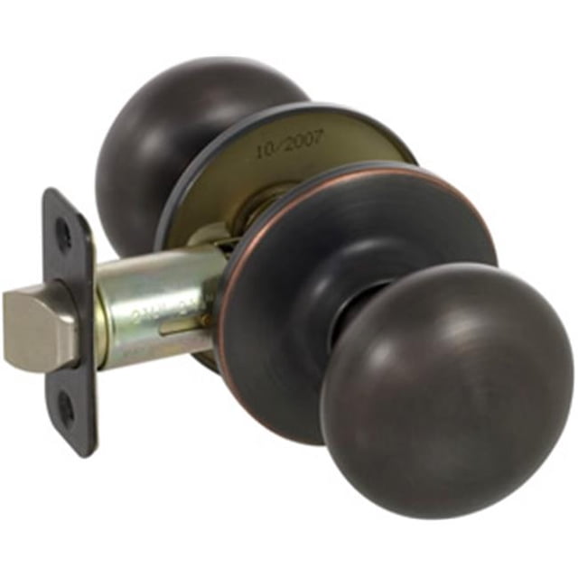 Saxon Series Grade 3 Keyed Entry Knob Set, Edged Bronze
