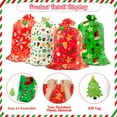 thumbnail image 5 of GuassLee 4pcs Large Christmas Gift Bags, Jumbo Holiday Drawstring Gift Bags 36" x 49" Giant Plastic Reusable Present Wrap Bags with Gift Tag Cards for Big Xmas Presents Party Decorations, 5 of 7