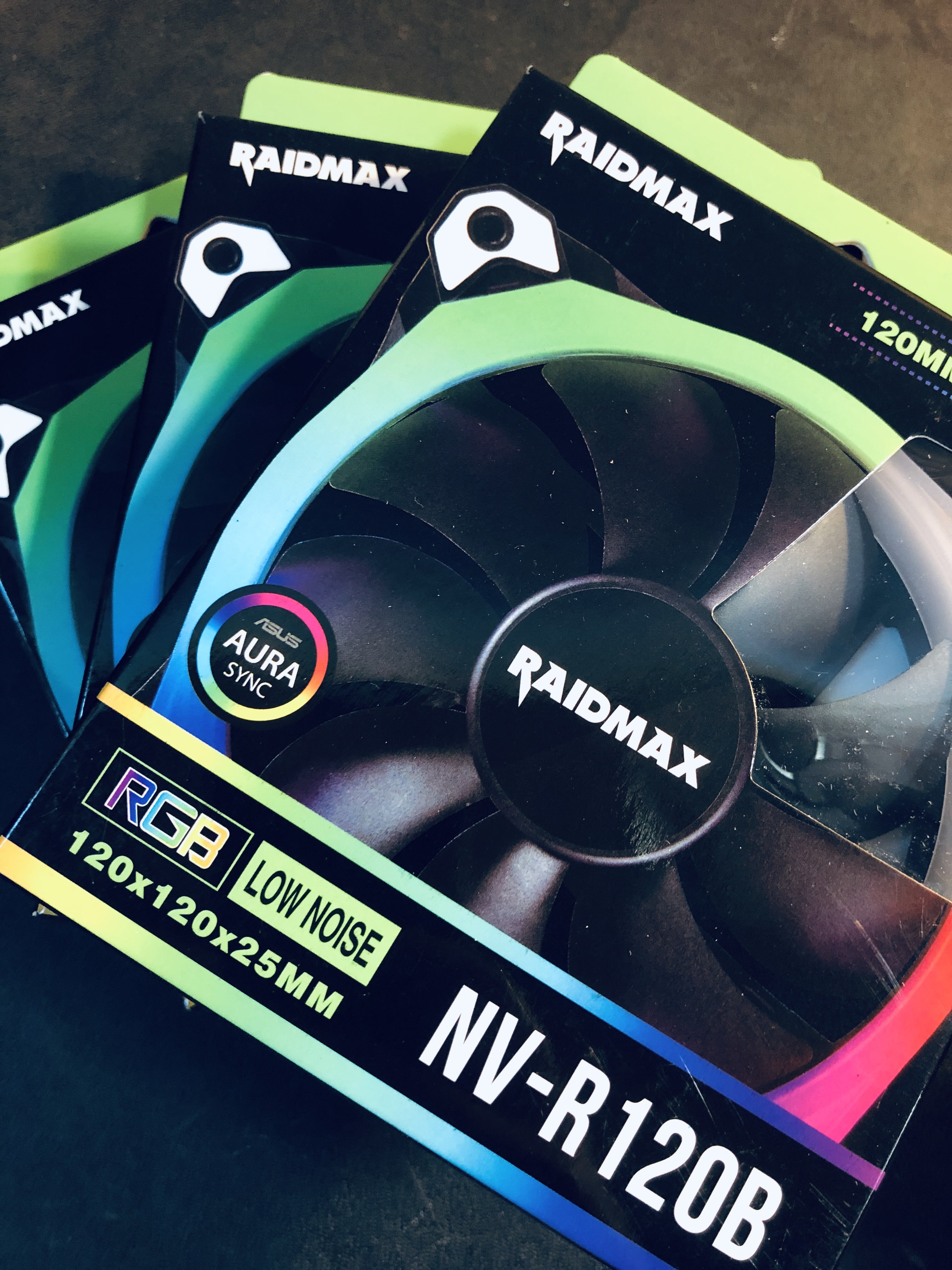 Raidmax NVR120B x3 Individually Packed High Quality Airflow MSI AURA