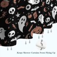 thumbnail image 6 of Accented Spooky Halloween Pattern Shower Curtain 72"x84" ,Bathroom Decorative Shower Curtains Set with 12 Hooks,Modern Waterproof Washable Shower Curtain, 6 of 6