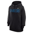 thumbnail image 2 of Women's G-III 4Her by Carl Banks  Black Los Angeles Chargers Dot Print Pullover Hoodie, 2 of 3
