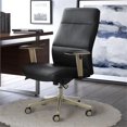 thumbnail image 2 of Scranton & Co 44.5" Modern Faux Leather & Metal Executive Office Chair in Black, 2 of 13