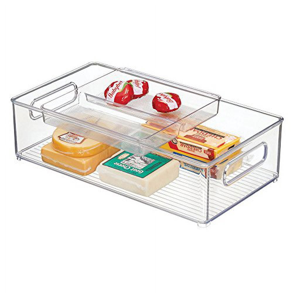 iDesign Fridge Binz 2 Piece, 8 x 14 x 4, Clear