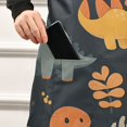 thumbnail image 5 of Yayeee Chief Kitchen Apron with Pockets for Cooking Water Resistant Unisex Adjustable Neck Strap, Cartoon Dinosaur, 5 of 7
