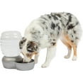 thumbnail image 5 of Petmate Replendish Gravity Pet Waterer Water Bowl Station with Microban for Cats and Dogs, 1 Gallon, Gray, 5 of 10