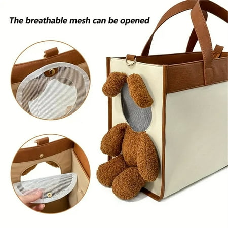 On Sale! mtvxesu New Cute Puppy Portable Shoulder Handbag For Small Dogs Lightweight Pet Carrier Travel Bag With Adjustable Strap For Women And Men